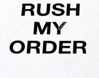 FE Rush Order (only add to cart if you want to RUSH your order)