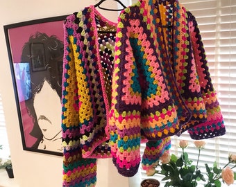 Crochet Cardigan - Choose your colours