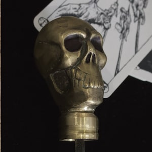 Gentleman&#39;s Joker Skull Walking Cane (Hand-Made Unique Piece)