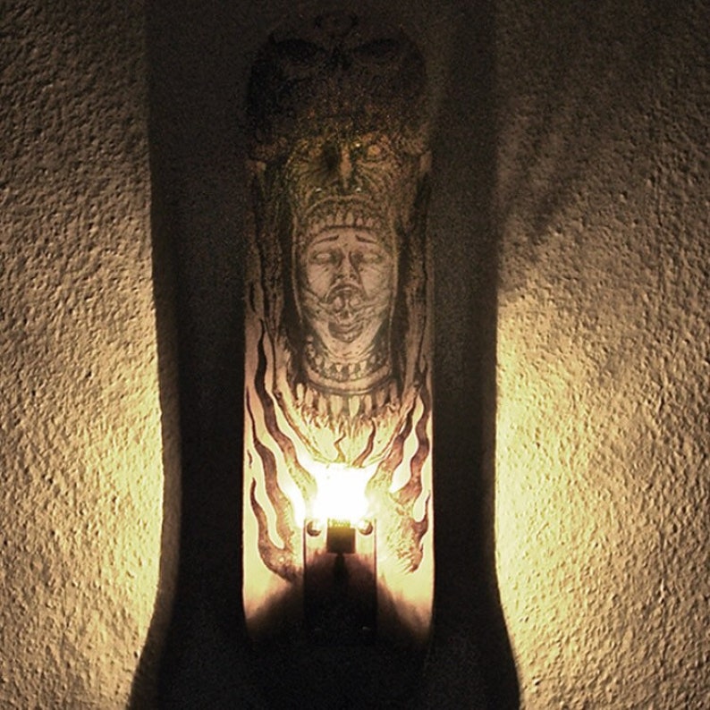 SkHate Lamp Engraved Skateboard Deck