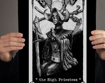 Dogma Tarot - Major Arcana - the High Priestess - 29,7 cm x 42 cm