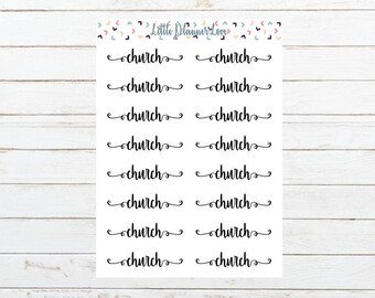 clean word planner stickers for all planners etsy
