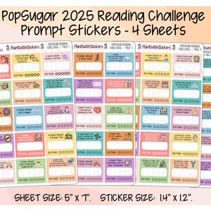 2025 Popsugar Reading Challenge - Etsy