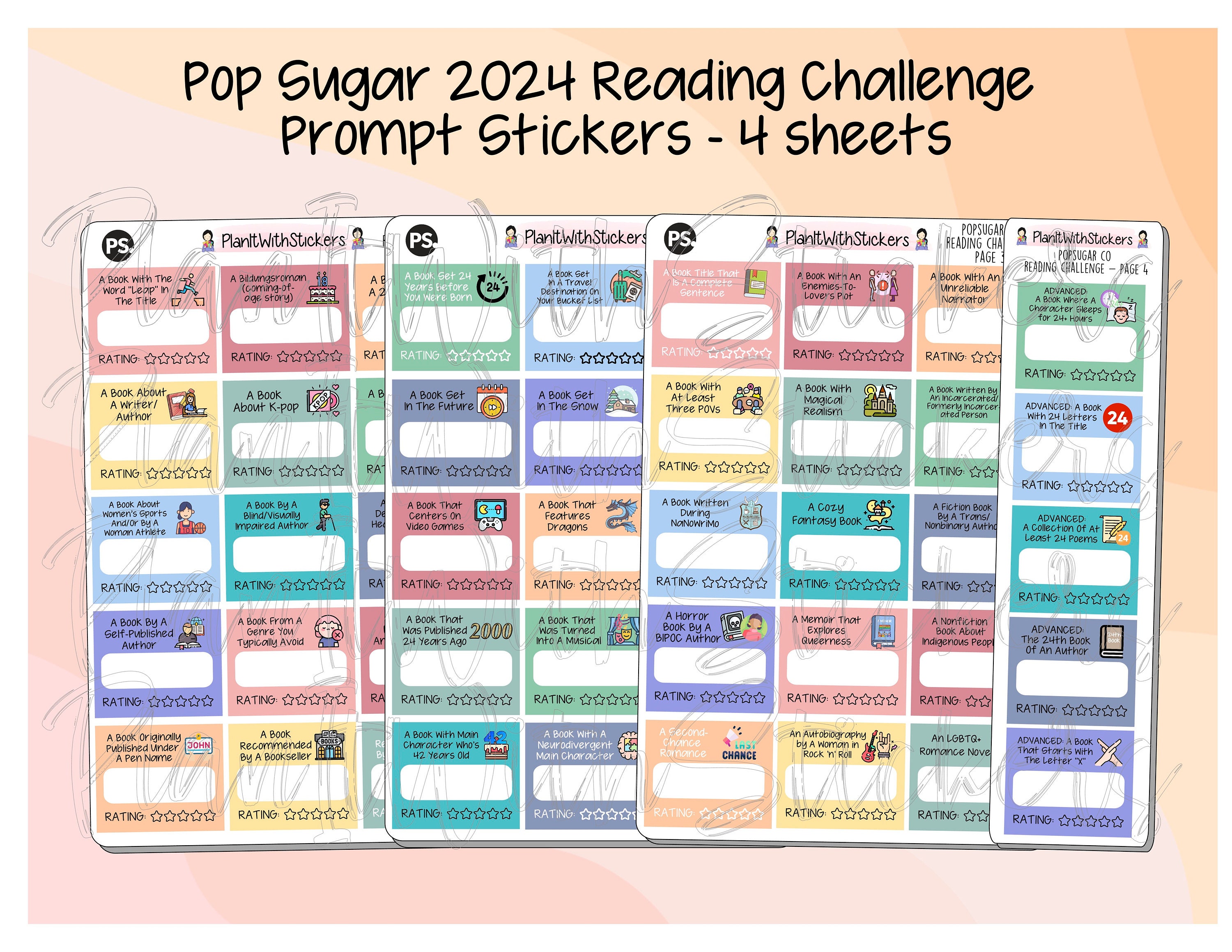 Book Reading Journal 2024 – Sugarpop Chic