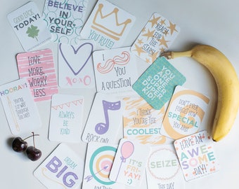 18 Motivational Lunch Box Notes - for kids