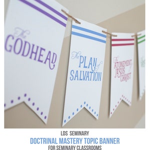 Doctrinal Mastery Topic Banner for LDS Seminary