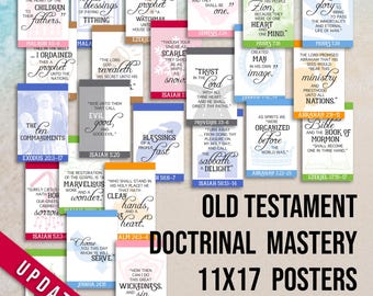 11X17 Old Testament Doctrinal Mastery Posters for LDS Seminary-DIGITAL DOWNLOAD