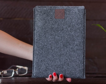 Fait main pour iPad, étui en feutre pour iPad, housse souple pour iPad 9.7/10.5, pochette en feutre pour iPad - pochette en feutre pour iPad, porte-crayon pour iPad