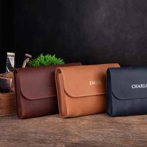 Bolsa de maquillaje de cuero, bolsa de cosméticos personalizada, bolsa de maquillaje de viaje, bolsa de aseo para mujer, funda para cosméticos, bolsa de maquillaje pequeña, funda para cosméticos