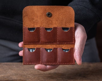 Aangepaste SD-kaarthouder, leren SD-kaarthouder, SD-kaarthoes, geheugenkaarthouder, SD-kaartportemonnee, SD-kaartorganizer, fotograafcadeau