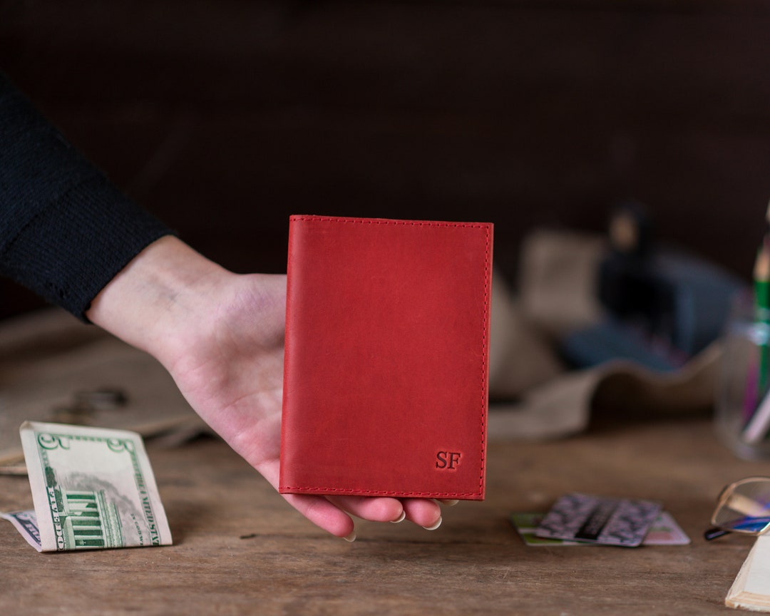 Personalized Leather Passport Holder Custom Passport Cover Etsy