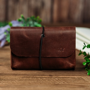 Leather Charger Bag, Cable Organize Case Holder, Customized Tech Pouch Bag, Cable Organize Bag, Charger Pouch Bag, MacBook Charger Case image 7