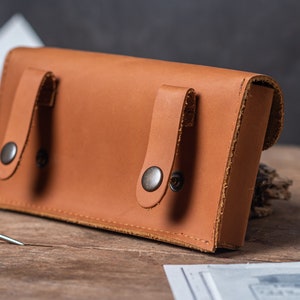 Leather Darts Case, Personalized Darts Set Holder, Dart Carrying Case, Darts Set Holder, Steel Tip Dart Case Holder, Dart Sleeve Case Bag image 8