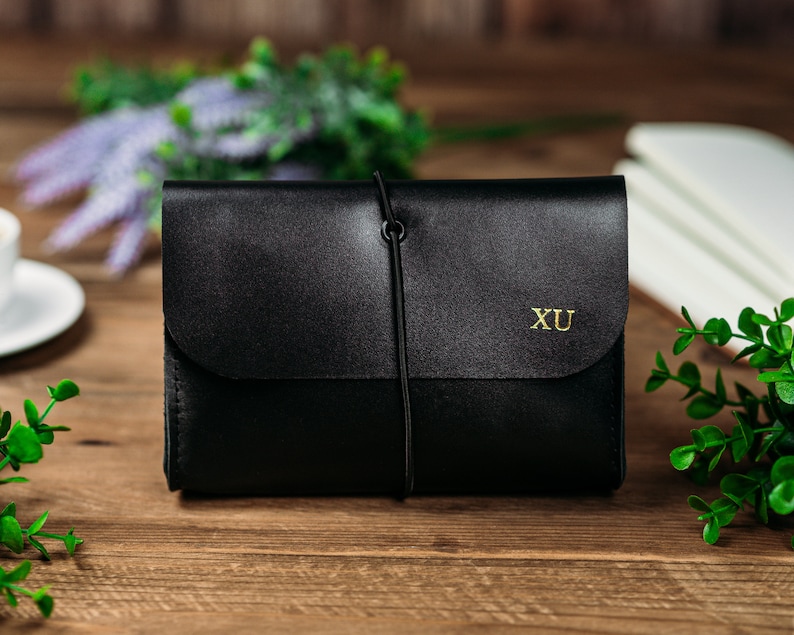 Leather Charger Bag, Cable Organize Case Holder, Customized Tech Pouch Bag, Cable Organize Bag, Charger Pouch Bag, MacBook Charger Case image 6
