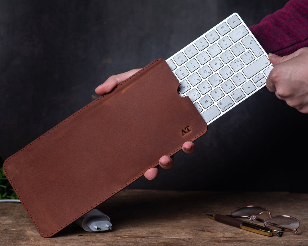 Case for Apple Magic Keyboard, Leather Sleeve for Apple Wireless