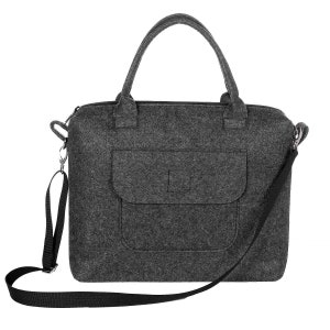 Handgemachte Tasche aus Filz Handgemachte Tasche Filztasche Schultertasche aus Filz Große Tragetasche Filztasche Bild 8