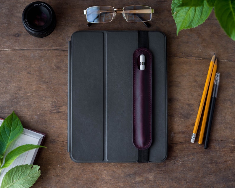 Leather iPad Pencil Case Leather iPad Pencil Holder iPad Etsy