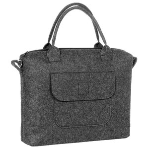 Handgemachte Tasche aus Filz Handgemachte Tasche Filztasche Schultertasche aus Filz Große Tragetasche Filztasche Bild 9