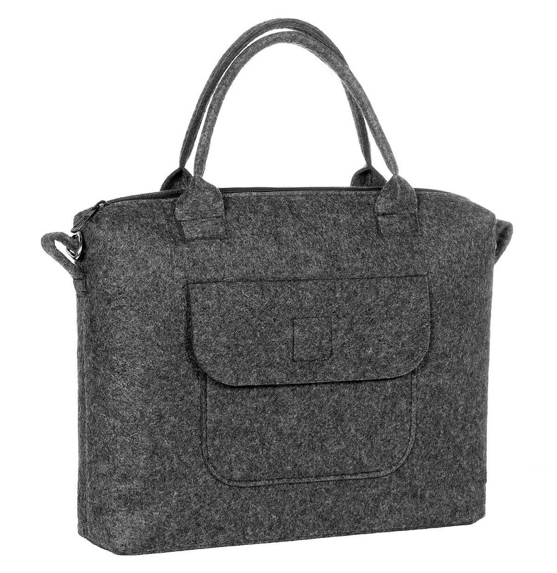 Handgemachte Tasche aus Filz Handgemachte Tasche Filztasche Schultertasche aus Filz Große Tragetasche Filztasche Bild 9