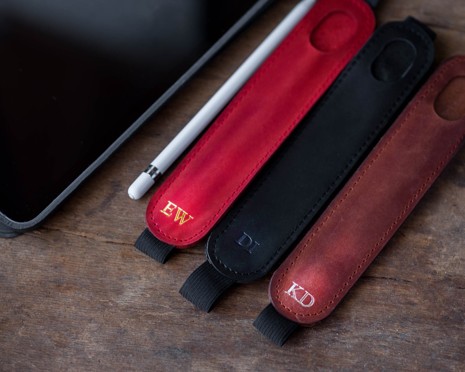 Leather Apple Pencil Holder Leather Apple Pencil Case Apple Etsy