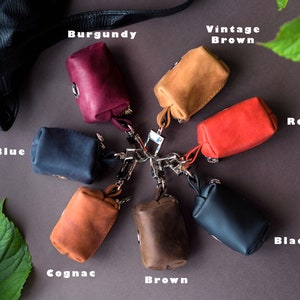 Personalized Leather Dog Poop Bag Holder, Dog Poop Bag Dispenser, Dog Waste Bag Holder, Dog Waste Bag Dispenser, Dog Poop Bag Carrier