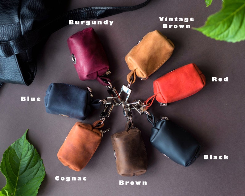 Personalized Leather Dog Poop Bag Holder Dog Poop Bag Etsy