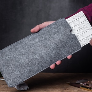 Vilten hoes voor Magic Keyboard, vilten hoes voor draadloos Magic Keyboard, vilten tas voor Apple Keyboard, hoes voor Apple Keyboard Touch ID