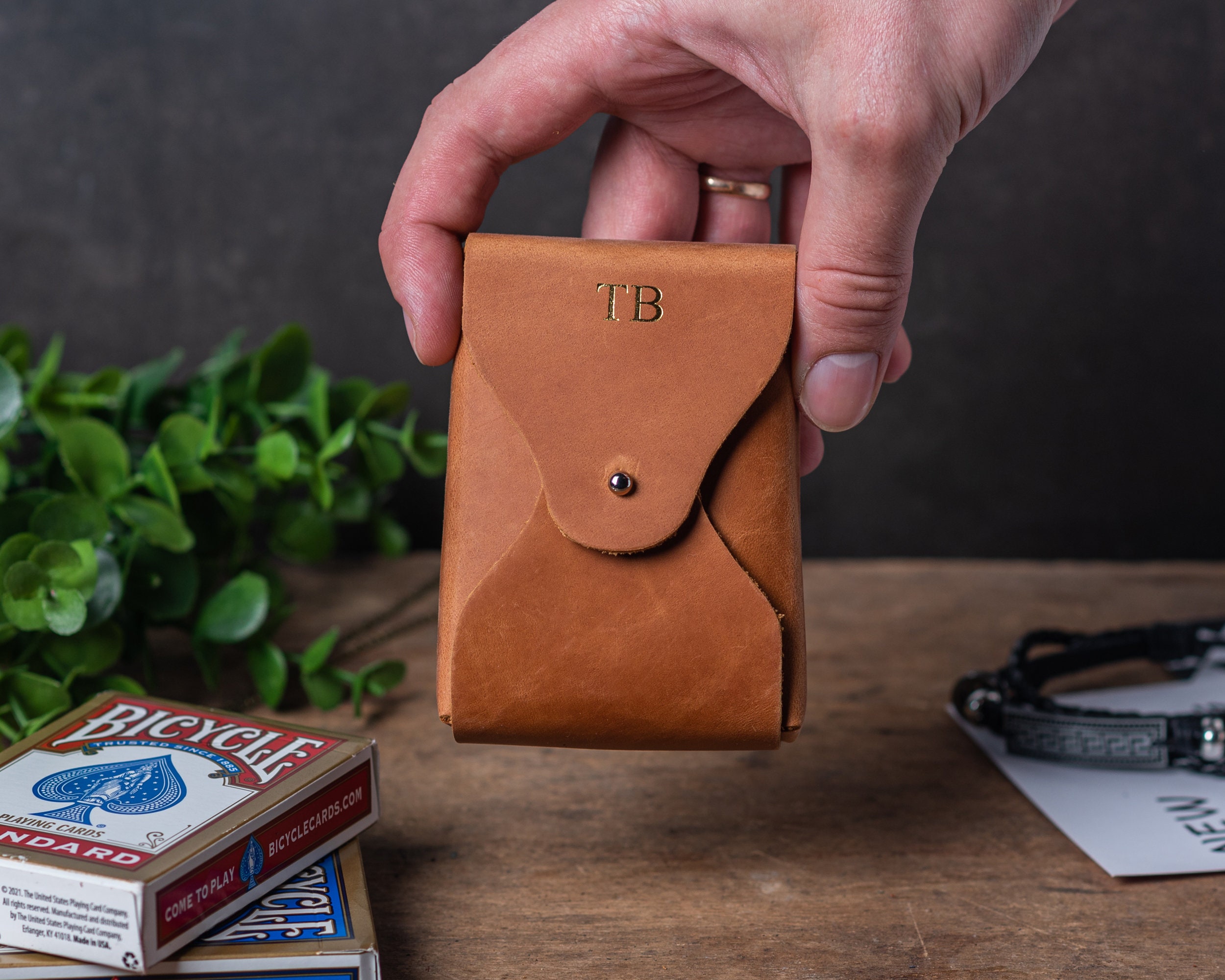 Leather Playing Card Case, Playing Card Sleeve Holder, Playing Cards Travel Case, Poker Card Case, Deck Leather Card Case, Poker Card Keeper