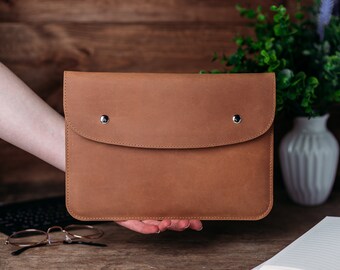 Handcrafted Leather iPad Case, iPad Leather Sleeve  Apple iPad Leather Cover Handcrafted iPad Case Handcrafted iPad Cover Apple iPad Sleeve
