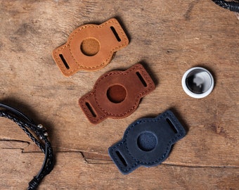 Leder Hund Airtag Halter für Halsband, Katze Airtag Halter für Halsband, Apple Cat Airtag Halter, Hund Airtag Halter, Airtag Halter für Haustiere