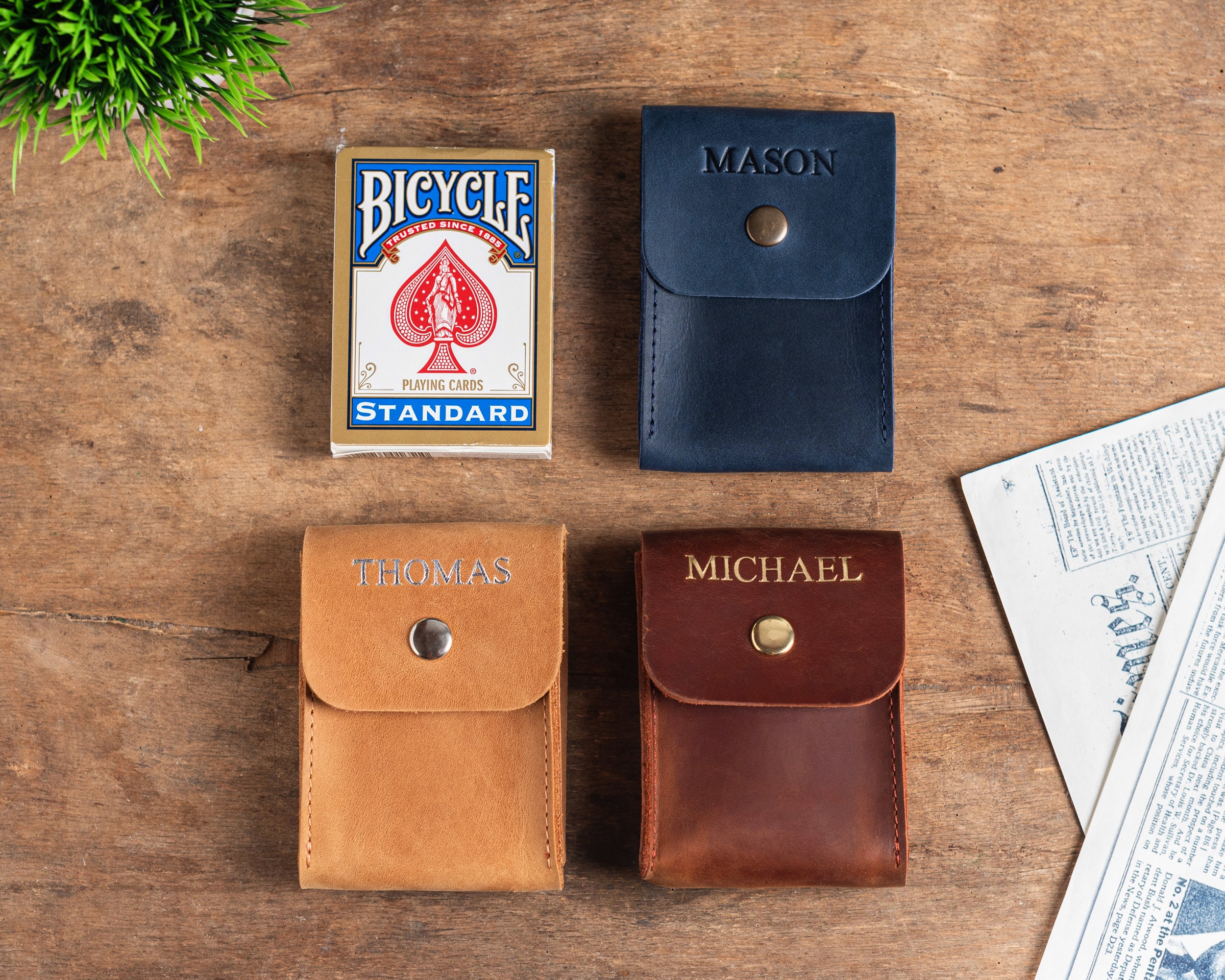 Personalized Playing Card Case, Playing Card Sleeve Holder, Playing Card Travel Case, Poker Card Storage Case Cover, Deck Leather Card Case