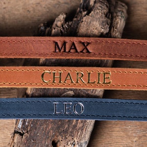 Personalized Leather Cat Collar, Personalized Cat Collar, Genuine Leather Cat Collar, Engraved Leather Cat Collar, Customized Cat Collar image 2