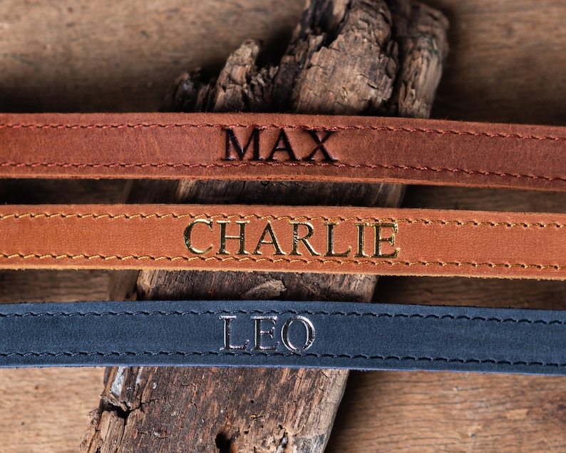 Personalized Leather Cat Collar, Personalized Cat Collar, Genuine Leather Cat Collar, Engraved Leather Cat Collar, Customized Cat Collar image 2