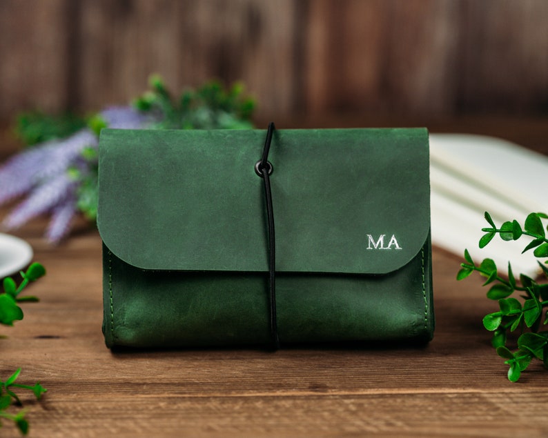 Leather Charger Bag, Cable Organize Case Holder, Customized Tech Pouch Bag, Cable Organize Bag, Charger Pouch Bag, MacBook Charger Case image 8