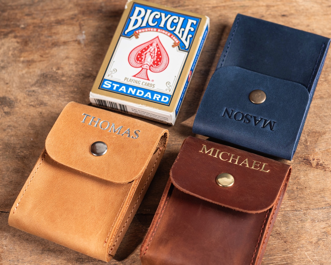 Personalized Playing Card Case, Playing Card Sleeve Holder, Playing