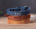 Personalized Leather Cat Collar, Personalized Cat Collar, Genuine Leather Cat Collar, Engraved Leather Cat Collar, Customized Cat Collar product logo