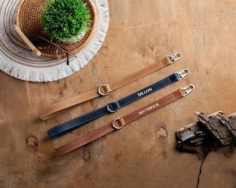 Short Dog Leash, Personalized Double-Sided Training Dog Lead