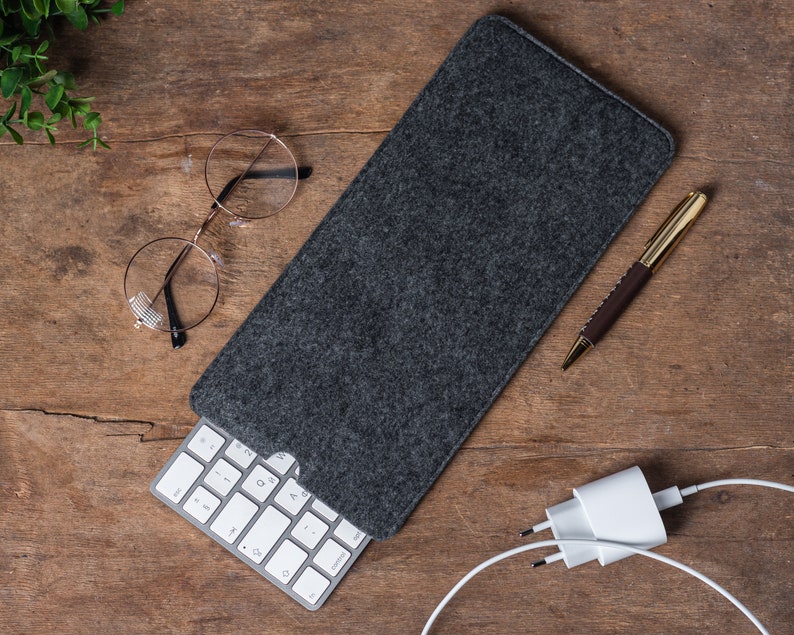 Felt Case for Magic Keyboard, Felt Sleeve for Wireless Magic Keyboard, Felt Bag for Apple Keyboard, Cover for Apple Keyboard Touch ID image 6