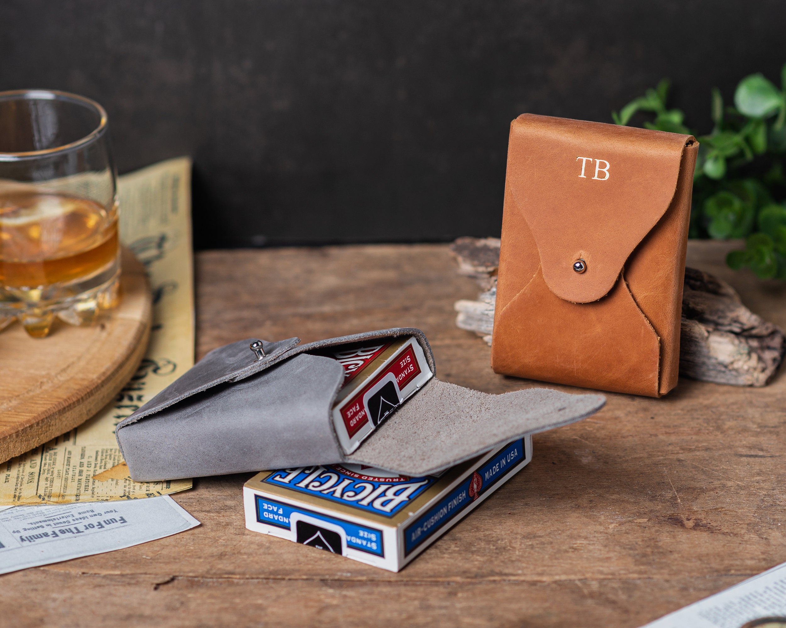 Leather Playing Card Case, Playing Card Sleeve Holder, Playing Cards Travel Case, Poker Card Case, Deck Leather Card Case, Poker Card Keeper