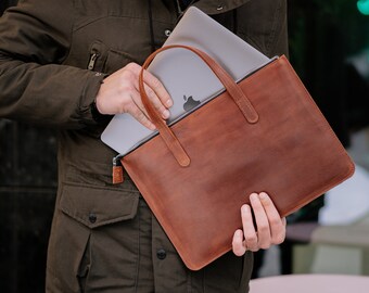 Leather Macbook Bag, Macbook Air Bag, Leather Macbook Pro 13 Bag, Leather Macbook 13 Bag, Macbook Pro 16 Bag, Macbook Pro Bag