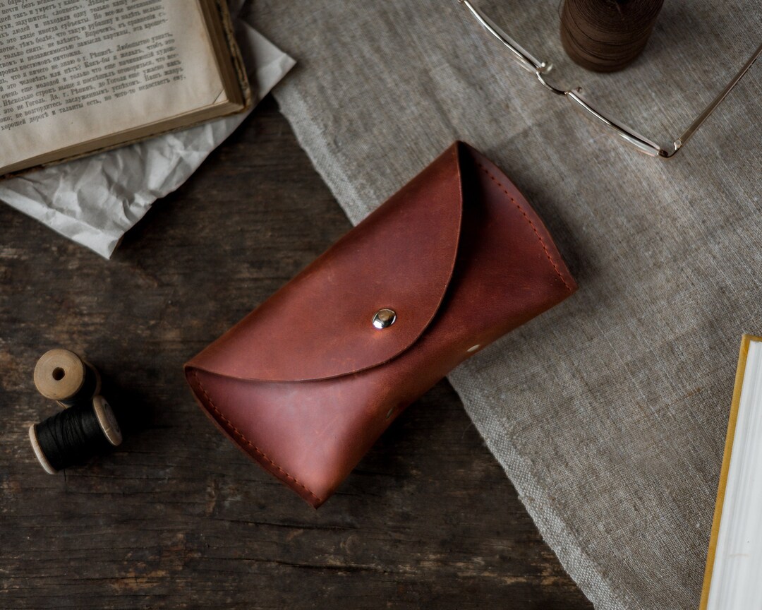Customized Spectacle Case Customized Leather Glasses Case, Leather Eyeglass Case, Handmade ...