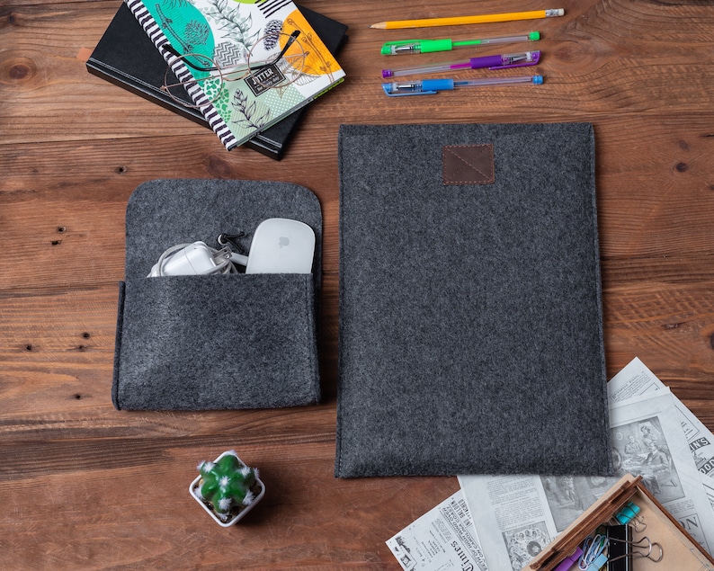 MacBook Air 15 Sleeve, MacBook Pro 14 Felt Case, MacBook Air 13.6 Felt Case, Sleeve Case Cover Macbook, MacBook Pouch, MacBook Felt Sleeve With Cable Organizer