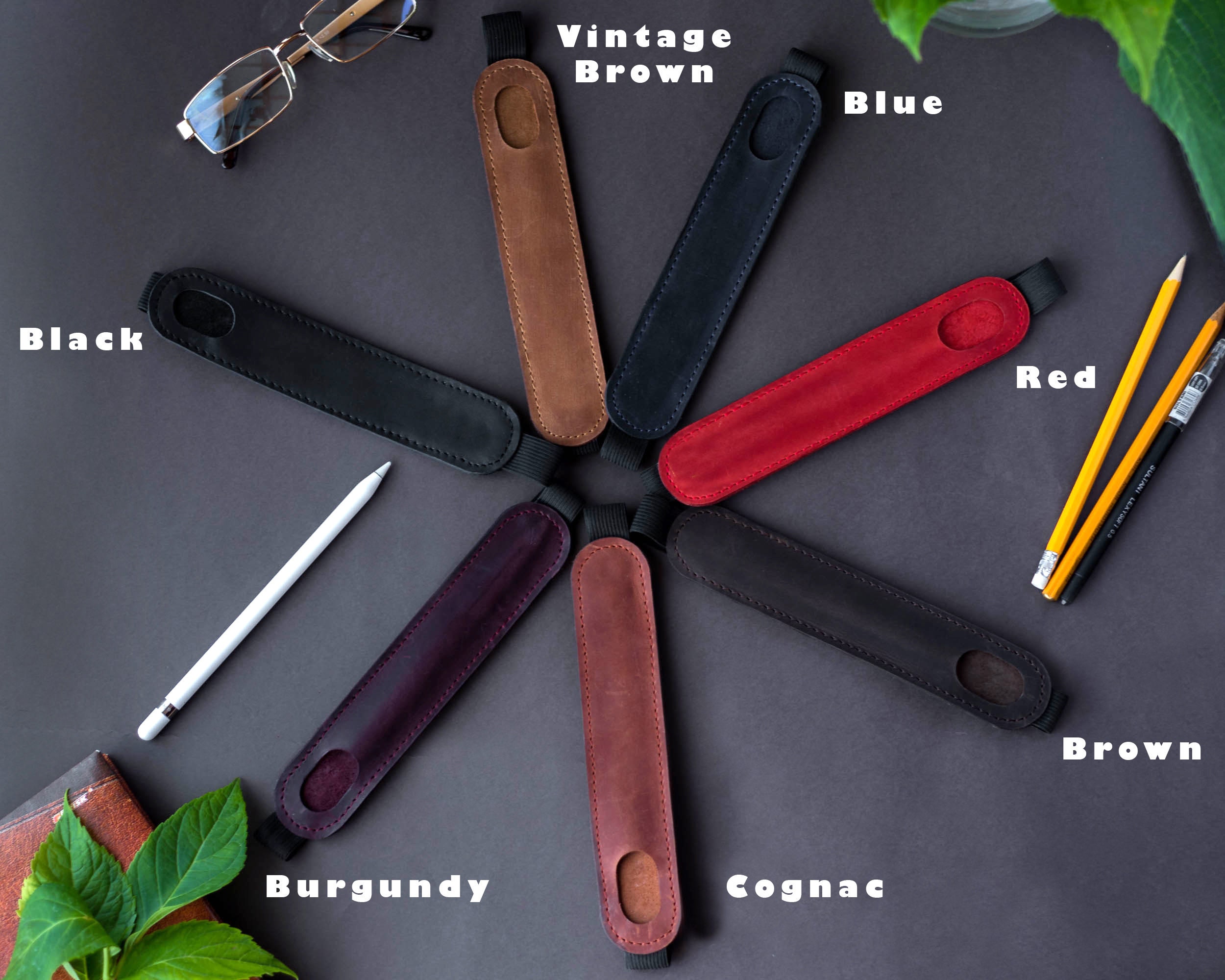 Leather Apple Pencil Holder Leather Apple Pencil Case Apple Etsy