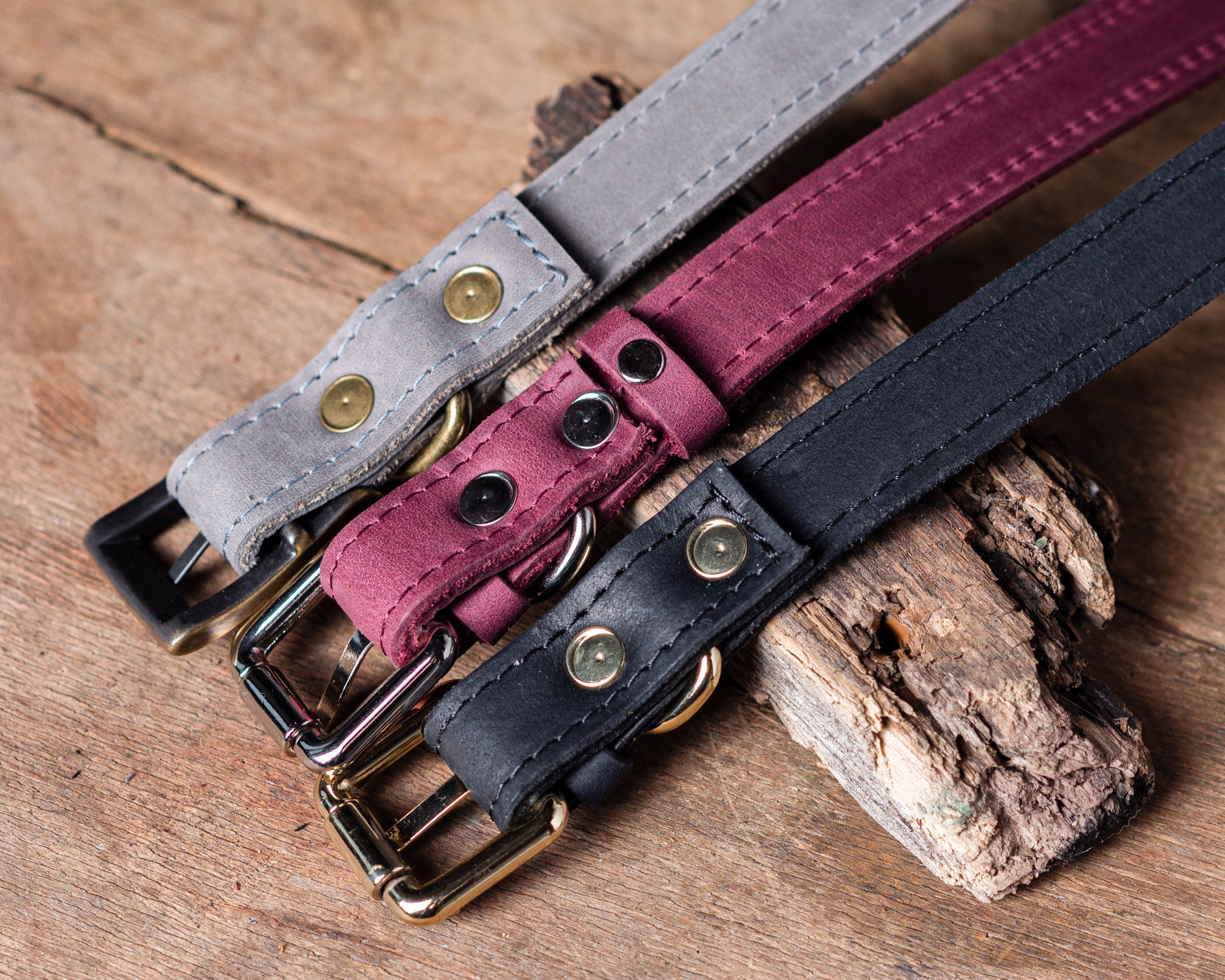 Personalized Leather Dog Collar, Personalized Dog Collar, Genuine Leather Dog Collar, Engraved Leather Dog Collar, Customized Dog Collar