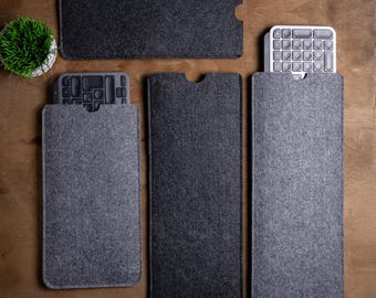 Vilten toetsenbordhoes voor Logitech MX Keys S/Mini, tas met beschermhoes