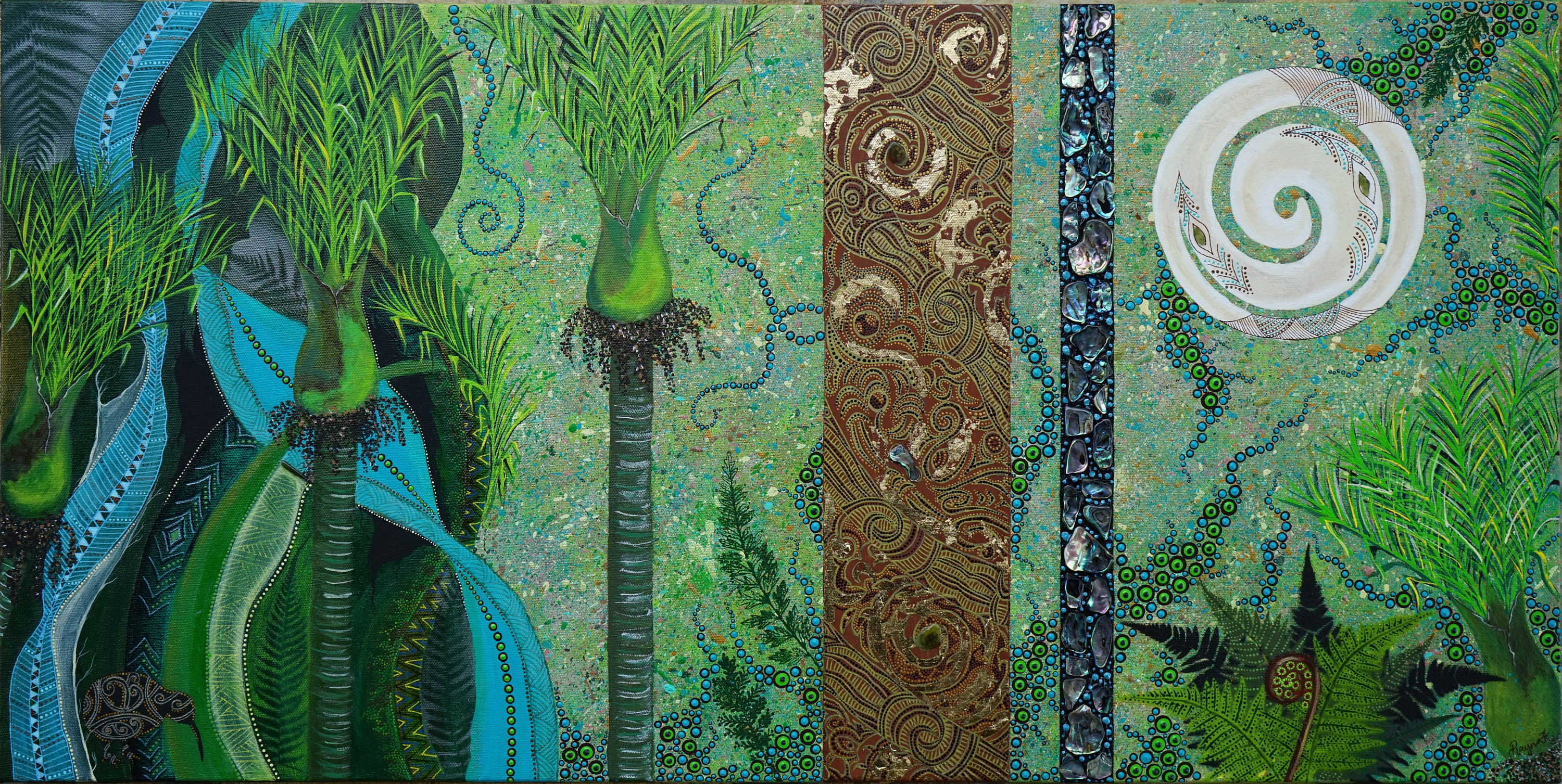 New Zealand Harmony Abstract Painting Original Acrylic Etsy