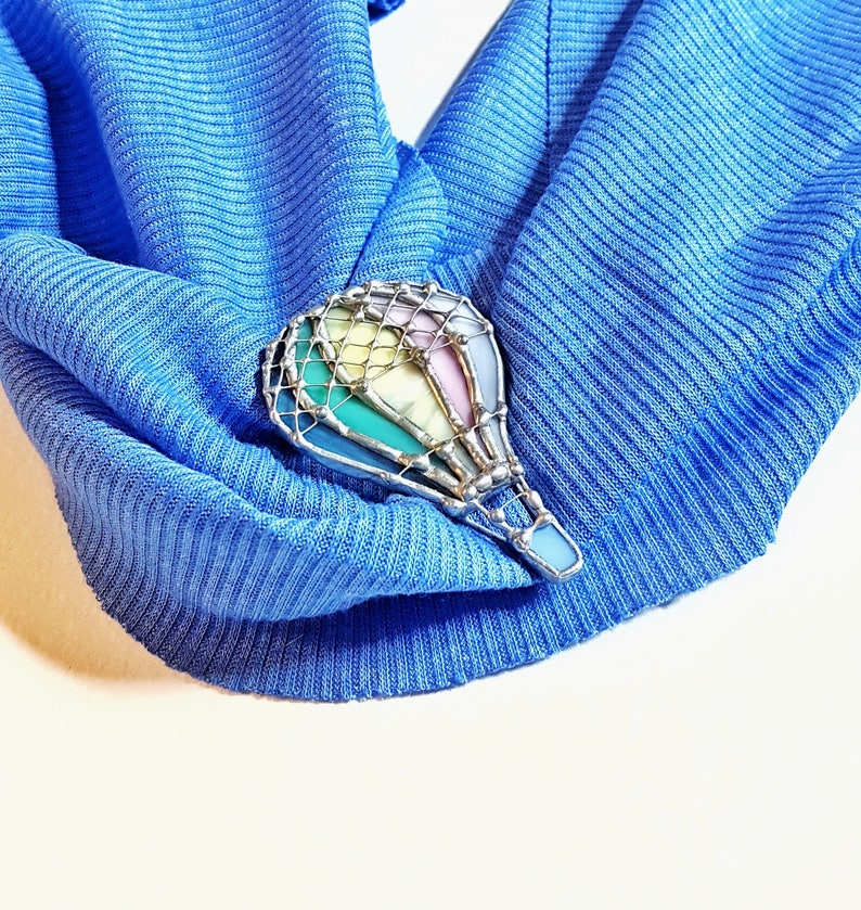 Air Balloon Pin Cute Pin Cute Badge Color Balloon Etsy