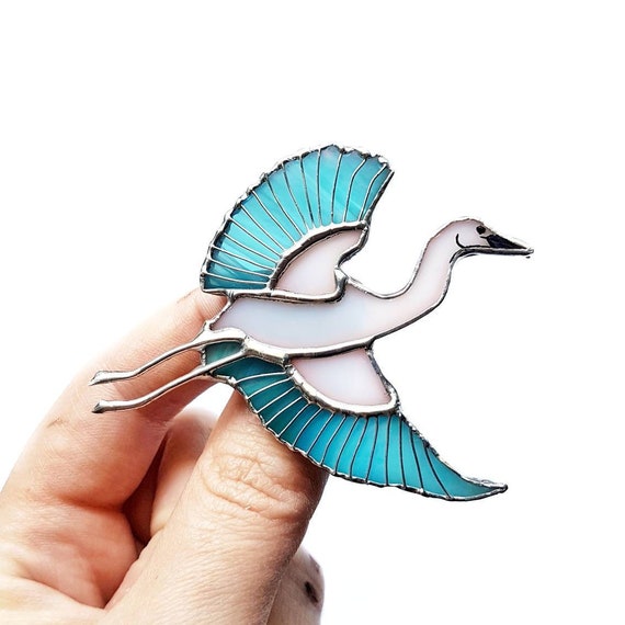 Teal Acrílico Sparrow Broche