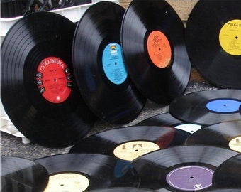 ¡Elige tu género! 50 artesanías personalizadas / elaboración de discos de vinilo 331/3 de 12" para personalizar algo más Envío GRATIS