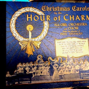 ZELDZAME NICE Christmas Carols by the Hour of Charm 1951 3 platenset 10" schellak uit 78's bedel Records Silent Night 'Twas The Night Before